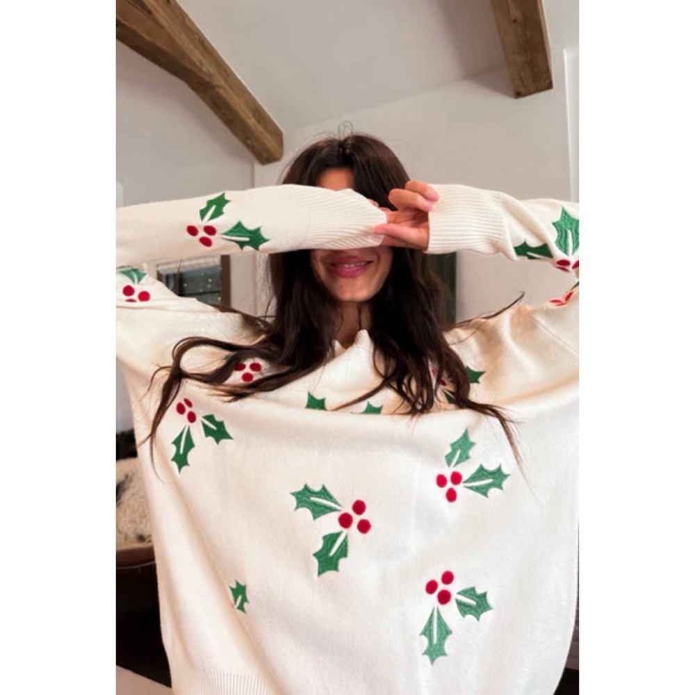 Beach Riot Callie Sweater Frosted Holly - Picture 3 of 3